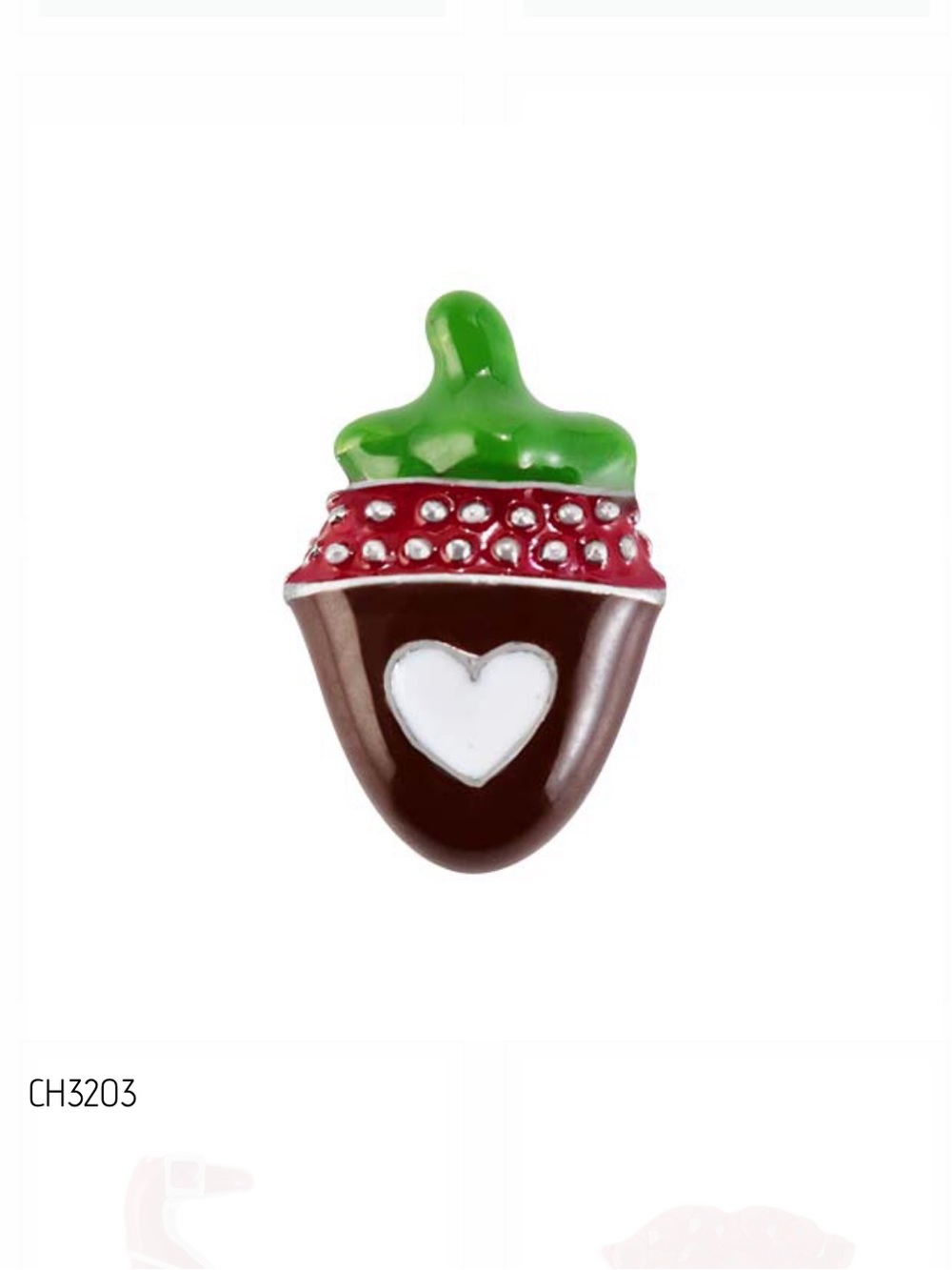 Origami Owl dipped strawberry charm